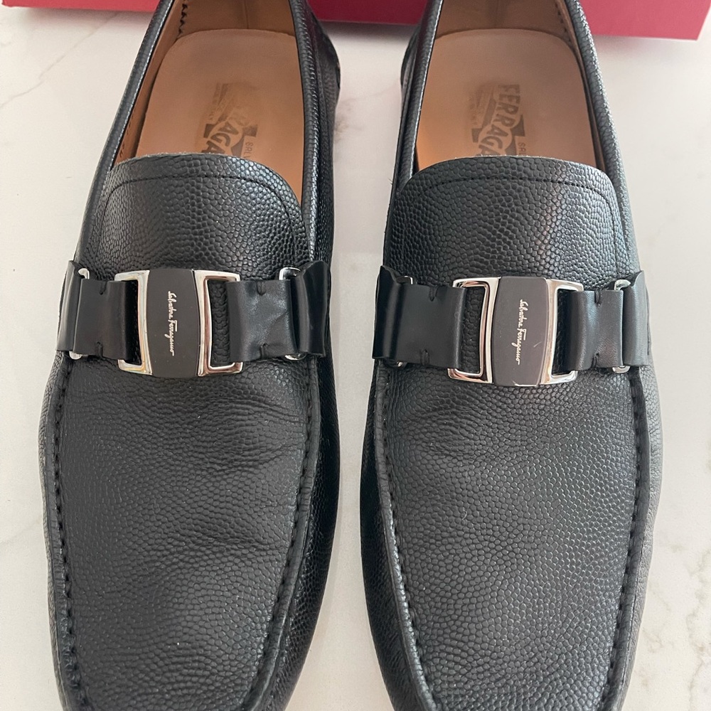 Salvatore Ferragamo Men's Sardegna Leather Moc Toe - Picture 3 of 6